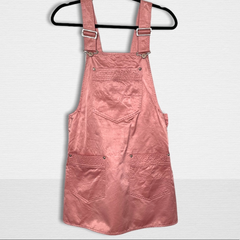 Vintage 1990s Versace Ittierre Pink Overalls Dress